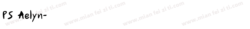 PS Aelyn字体转换